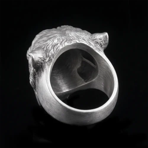 Sabertooth Tiger Ring in 925 sterling silver view 10