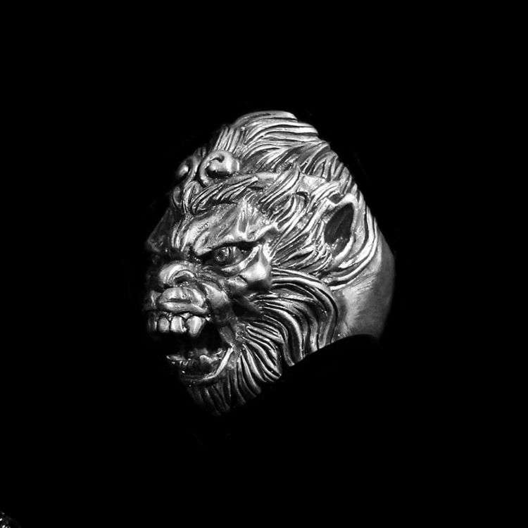 Roar Monkey King Ring 925 Silver Monkey ring